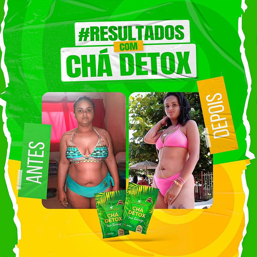 Ch Detox Seca Barriga 120g Verde gua BH Suplementos